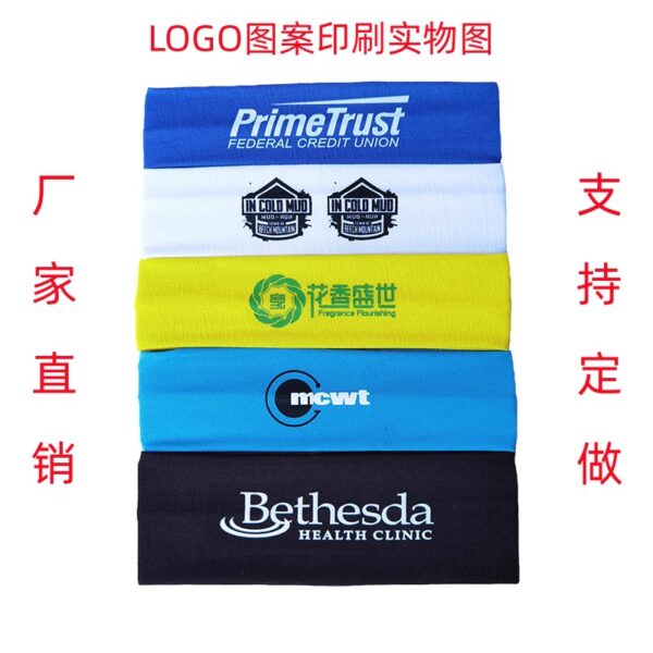 Wholesale Popular Pure Color High Elastic Headband Yoga Sports Headband Hair Accessories Sweat-Absorbent Headscarf Headband Wide-Brimmed Headband