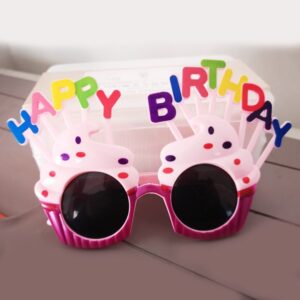 Pink Purple Birthday Glasses / Free size