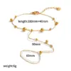 Wholesale PVD Coated Real Gold Plated 18K Gold Geometric 304 Stainless Steel IG Style Waterproof Non Tarnish 304 Stainless Steel Lobster Trigger Clasp Closure Bracelets