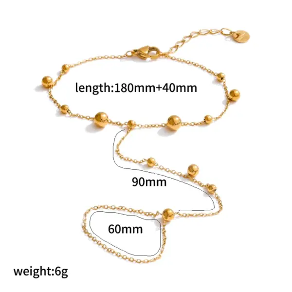 Wholesale PVD Coated Real Gold Plated 18K Gold Geometric 304 Stainless Steel IG Style Waterproof Non Tarnish 304 Stainless Steel Lobster Trigger Clasp Closure Bracelets