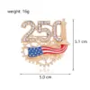 Wholesale National Flag Pin Made Of Zinc Alloy Featuring Electroplated Craftsmanship