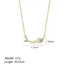 Wholesale Fish Bone Pendant Necklace For Women With Inlay Artificial Rhinestones, 18K Real Gold Plated Copper And Water Plating On Cable Chain