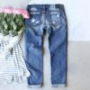 oly-62302e81485f383625689046aecf41d4 Wholesale Autumn Casual Washed WISH Ripped Straight Street Style Jeans Women