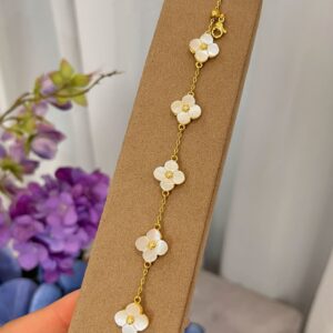 Sl387 gold five-flower bracelet