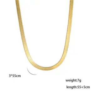 Gold / 3mm wide / 55 5cm Long