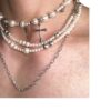 oly-623e8aec8b4c680ab4e8524e8ca1e650 Wholesale Niche cross sweater chain irregular size pearl beaded long necklace various ways to wear clavicle chain female