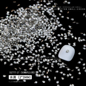 White water drop 2*3mm (dz777-17)