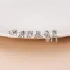 Wholesale 1 Piece 316L Stainless Steel Copper Zircon Ear Cartilage Rings & Studs Heart Shape Waterproof Non Tarnish Surgical Steel