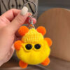 oly-6265fe7e1909d7fbce2fefa65594e173 Wholesale Cute Rex Rabbit Fur Small Coal Ball Bag Pendant Schoolbag Ugly Eyes Doll Pendant Cartoon Doll Car Keychain
