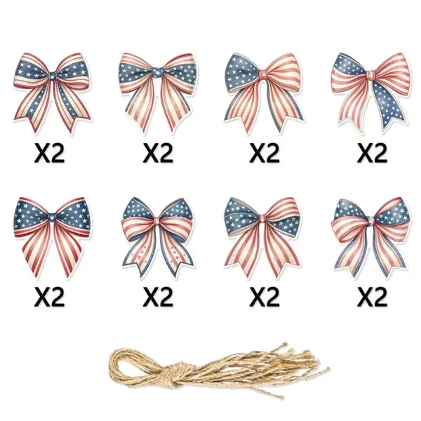 Wholesale Independence Day Party Hanging Ornaments In Paper Material, Perfect For Festive Venue Decoration