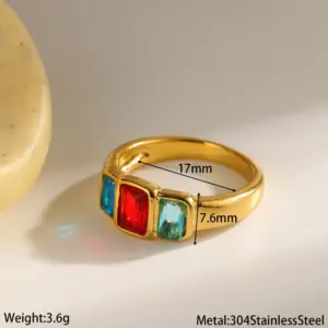 Red Zircon Ring