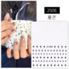 oly-627728c07e46a550603c721301835824 Wholesale Internet Celebrous Nail Art Sticker Black and White Simple Bow Star Thin Ligament Back Glue Star Mans Nail Art Nail Sticker