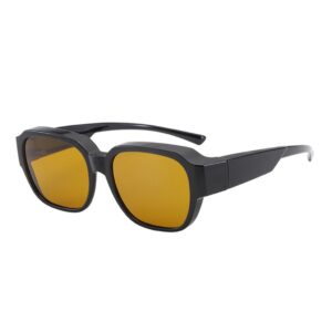 Bright black frame yellow film