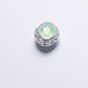 17mm square mocha blue