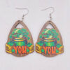 oly-62823d1cb96a75b3ec6c3a45edf5ba72 Wholesale St. Parcret festival earrings Green lucky grass rainbow beard Irish wooden earrings Cross