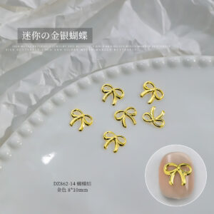 Gold large hollow ribbon (dz862-14)