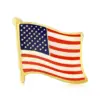 Wholesale New Creative Fashion American Flag Oil Drop Brooch Pin Collar Button Cuff Link Unisex Clothing Chest Flower Versatile Stylish
