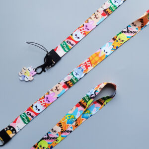 Wholesale Amazon Supply cartoon mobile phone lanyard long neck rope work permit campus delivery card rope wandering children
