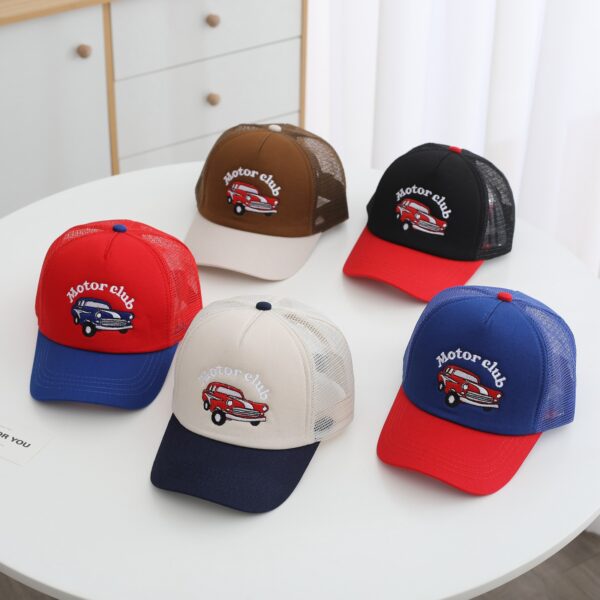 oly-62b70a25fdfd317a8cbc76bd91857753 Wholesale Summer children's hat excavator net cap cap cartoon boy truck cap outdoor sunshade baseball cap