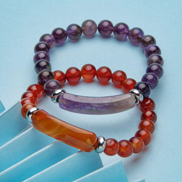 Wholesale Natural Stone Crystal Agate Bridge Bracelet Bracelet Simple Fashion Women's Fashion Jewelry Accessories