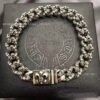Wholesale Copper Chrome Hearts Cross and Sword Bracelet, Unisex, Thick and Thin Styles