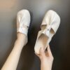 oly-62ecbbda85c93365981003d0fbf43031 Wholesale plus size slippers women wear soft bottom baotou half slippers hollow pleated sandals