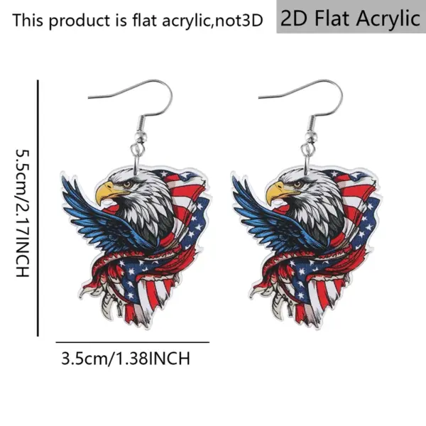 Wholesale Retro Multicolor Animal Print Acrylic Drop Earrings For Women With 304 Stainless Steel Ear Pins