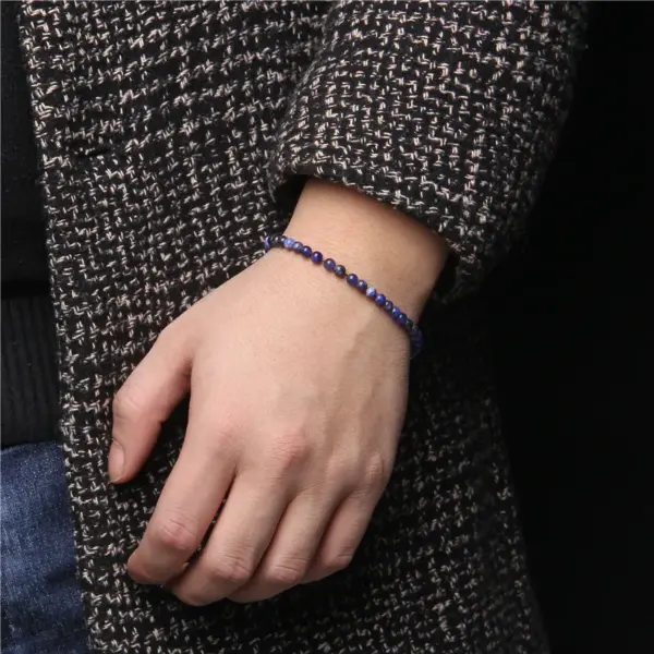 Wholesale Fashion Solid Color Natural Stone Beaded Bracelets