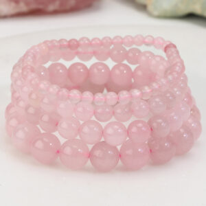 Pink crystal / Set of 4 pieces