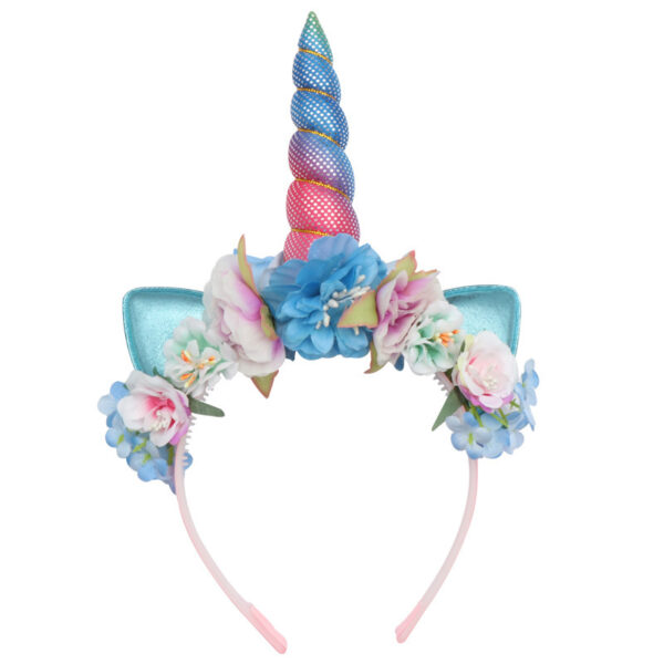 oly-6335052d575ec60480da186765ad6b27 Wholesale Unicorn Headband Artificial Flower Headband Explosions Cat Ears Headwear Party Ball Hair Accessories
