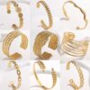 Wholesale Titanium steel bracelet, colorfast, adjustable stainless steel bracelet with open design.