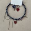oly-636d9918caef5c558503b4b4a3716931 Wholesale Love Eyes Beaded Ear Ring Asymmetric Earrings Simple Ins Style All-match Fashion Elegant Gentle Beaded Ear Buckle