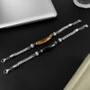 oly-63818c4a80f607a795a13c44715924c7 Wholesale OPK Jewelry Factory Fashion Retro Stainless Steel Chain Stitching Tiger Eye Titanium Steel Men's Bracelet