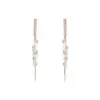 Wholesale Long Pearl Earrings Women's Silver Needle Zirconia Drop Earrings Face Slimming New Style Versatile Elegant Ear Jewelry