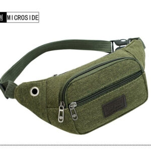 Canvas small square bag army green