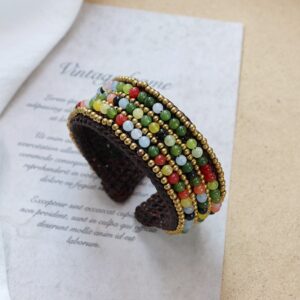 5-copper beads tourmaline natural stone