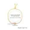 Wholesale Jewelry Elegant Simple Style Heart Shape Artificial Crystal Copper Artificial Crystal Slider Chain Bracelets
