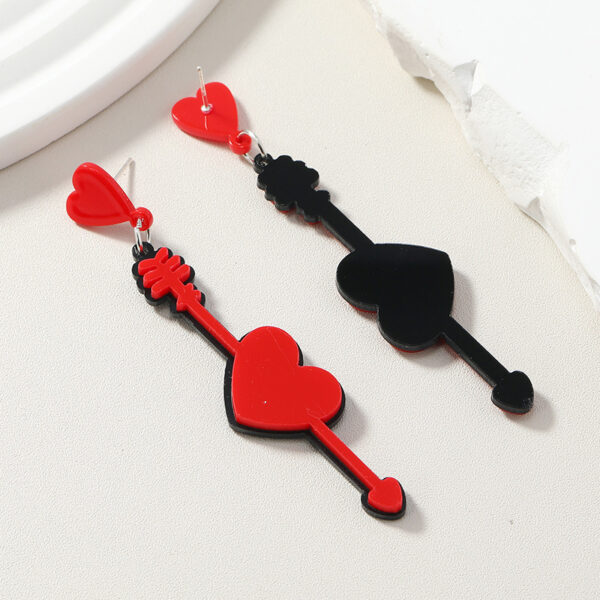 Wholesale  States new fashion Valentine's Day earrings acrylic heart letters love confession lovers earrings tide