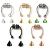 Wholesale Exaggerated U Shape Titanium Steel Earrings Nose Pin
