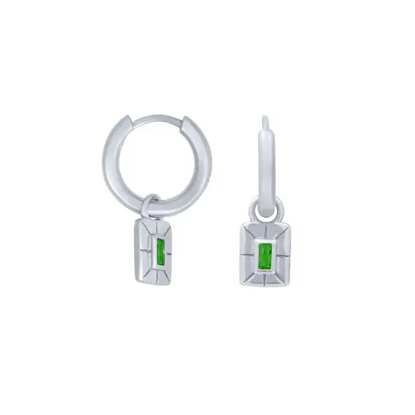 Wholesale 1 Pair Simple Style Classic Style Solid Color Inlay Copper Zircon Earrings