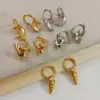 Wholesale Water Plating 18K Gold Plated Real Gold Plated Heart Shape 304 Stainless Steel Simple Style Classic Style Waterproof Non Tarnish Earrings