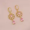 Wholesale Retro Hollow Waterdrop Earrings Luxury Sensation New Model Jewelry Gold Plated Copper Post For Women Romantic Polished Finish