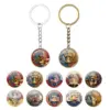 Wholesale United States Independence Day Key Chain In Silver Featuring Durable Alloy Material