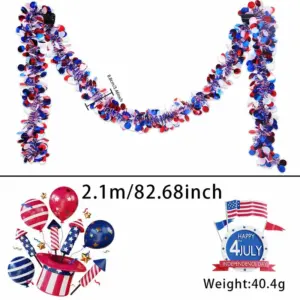 Red, White and Blue Wafer / Length 2m (width Shown in Picture)