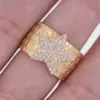 Wholesale Jewelry Elegant Retro Streetwear Star Heart Shape Copper Zircon 18K Gold Plated Open Rings