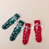 Wholesale Christmas Socks Red Magnetic Hand Socks for Couples Mid-Tube Warm Autumn and Winter Christmas Gifts for Holiday Couples