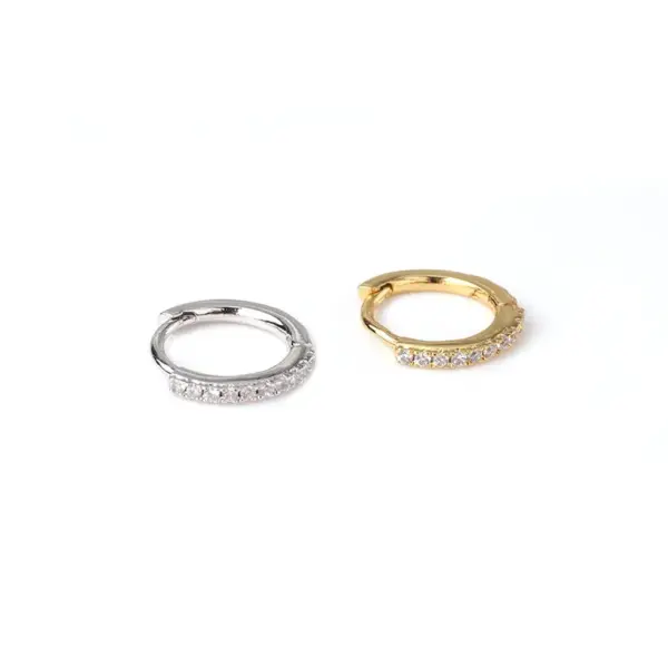 oly-644a72940dca0ea2042c3446b6d01be4 Wholesale Ear Cartilage Rings & Studs Simple Style Geometric Copper Plating Artificial Gemstones