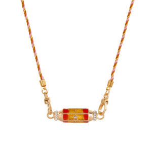 Orange star necklace