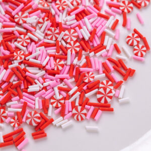 Red, white and pink granules + candy / 10g a pack