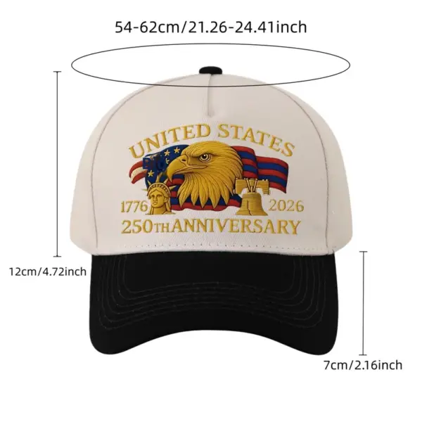 Wholesale American Flag Women's Breathable Baseball Cap In Dyed Black With Printing, Perfect For America's 250th Anniversary